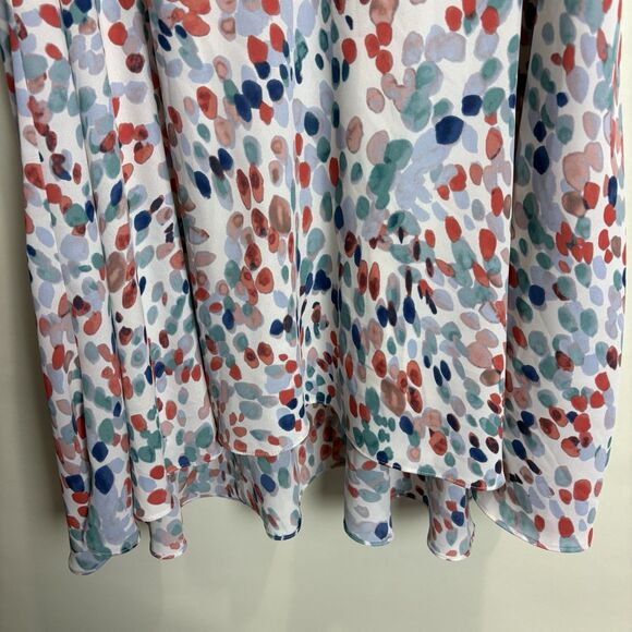 Maeve Anthropologie Flutter Sleeve Water Color Polka Dot Dress Womens Size XS - Picture 15 of 15